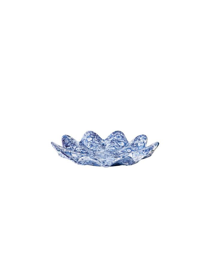 Deko Schale Lilja I Intense Blue/White