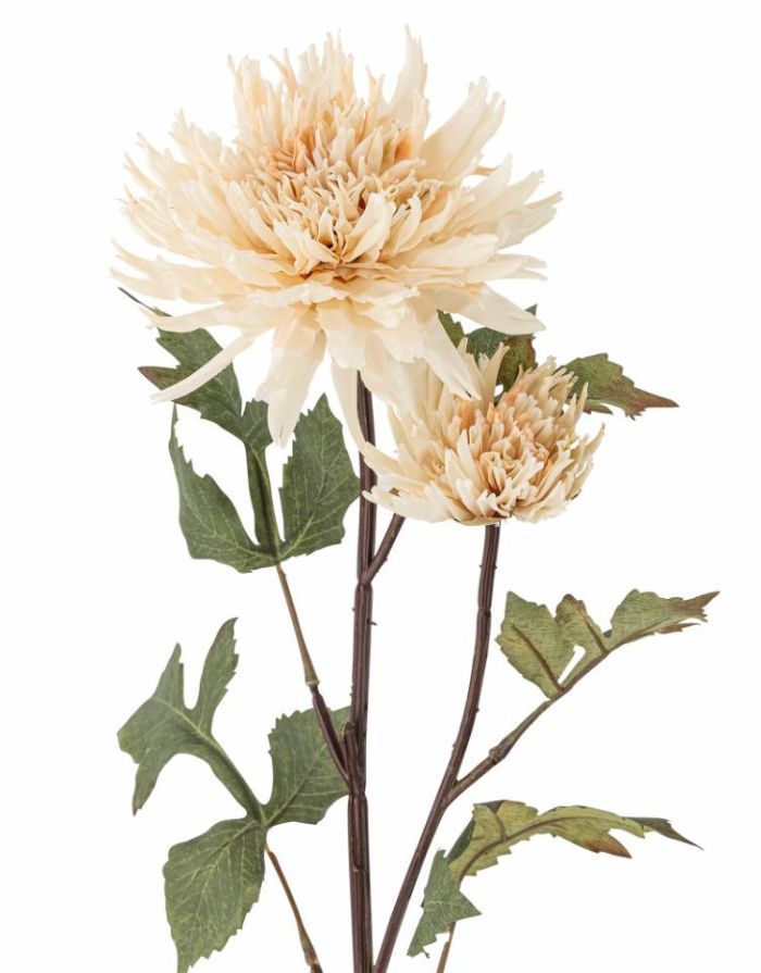 Kunstblume Chrysantheme Stiel verzweigt I Natur