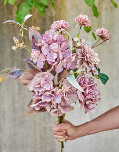 Kunstblume Dahlie H 45cm I Dusty Purple