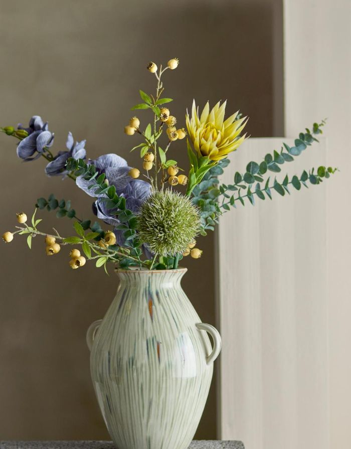 Kunstblume Eukalyptus Stiel I Grün
