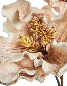 Kunstblume Happia Schaum 20cm I Natur