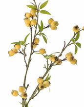 Laden Sie das Bild in den Galerie-Viewer, Kunstblume Hawthorn Zweig I Gelb
