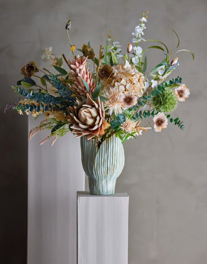 Kunstblume Hydrangea I Hortensie Natur