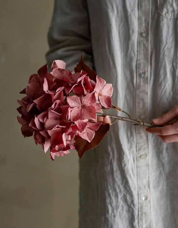 Kunstblume Hydrangea I Hortensie Rose