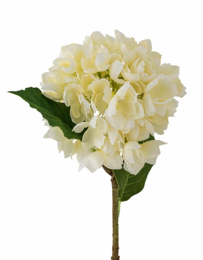 Kunstblume Hydrangea I Hortensie Weiß