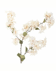 Kunstblume Myrtle Zweig I Weiß