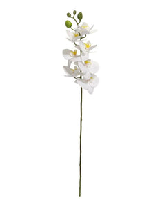 Kunstblume Orchidee H 79cm I Weiß