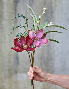 Kunstblume Perlenzweig H 52cm I Grün