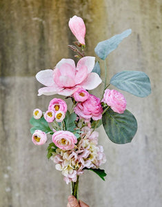 Kunstblume Ranunkel H 48cm I Rose