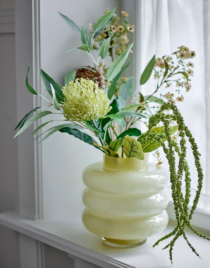 Kunstblume Allium Stiel I Braun