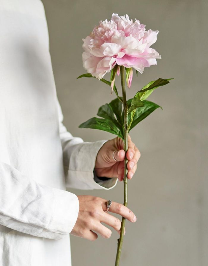 Kunstblume Peony Stiel I Rose