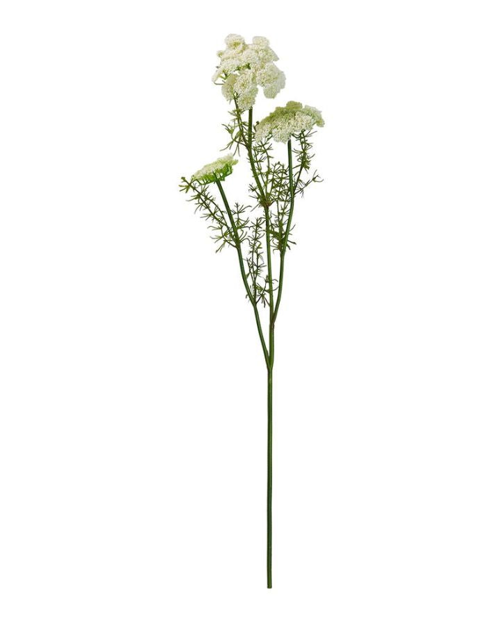Kunstblume Wilde Möhre H 73cm I Weiß