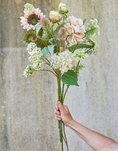 Kunstblume Angelica H 72cm I Weiß