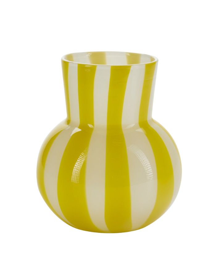 Vase Candy I Yellow/White