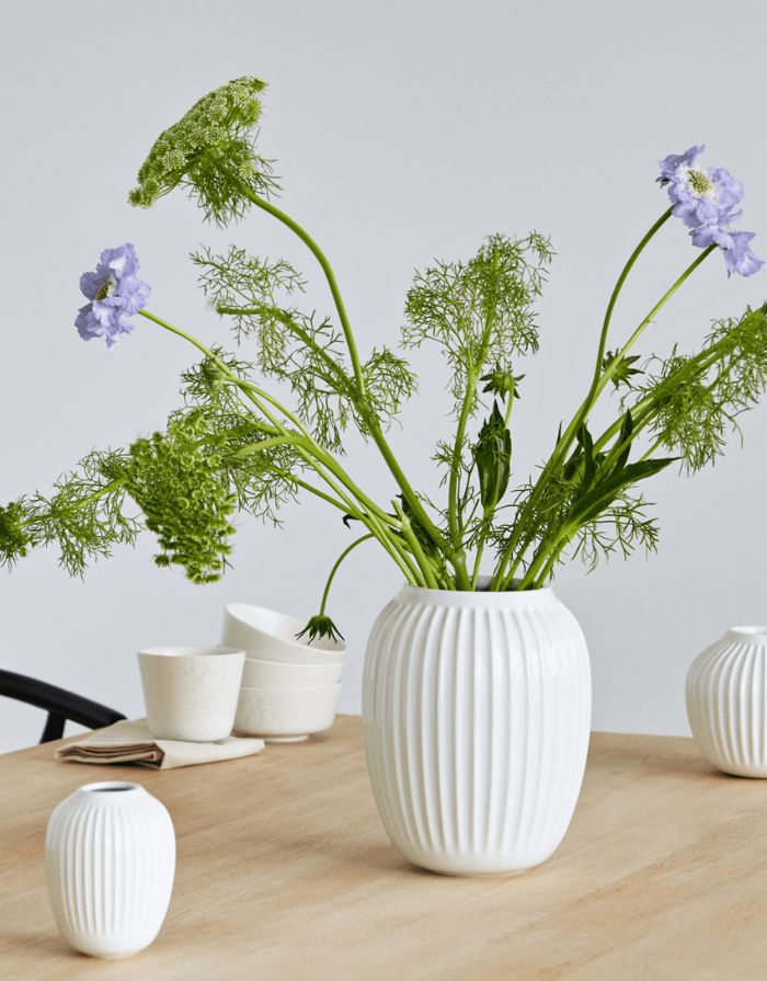 Vase Hammershøi I Weiß Höhe 21cm