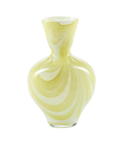 Vase Heart Shaped I Yellow