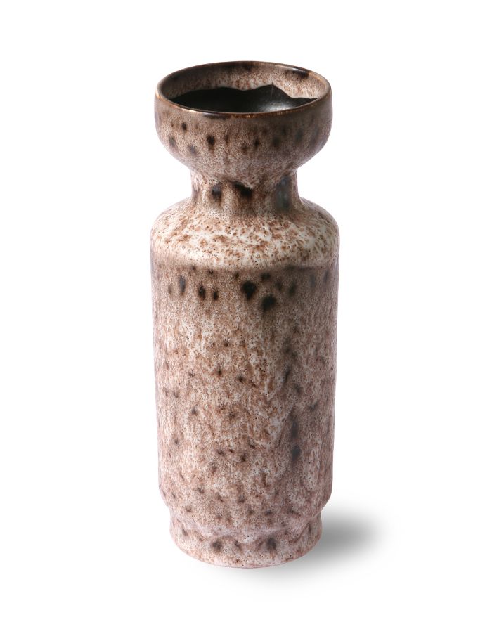 Vase Retro Lava I Brown