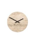Wanduhr Loko I Travertin Beige