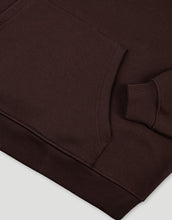 Laden Sie das Bild in den Galerie-Viewer, OH APRIL Hoodie Boyfriend in Truffle – oversized geschnittener Kapuzenpullover aus Baumwollmix mit Stickerei auf der Brust, hergestellt in Portugal.
