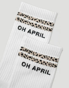 Socken Steffi I Stripes White/Leo