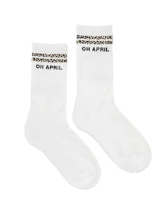 Socken Steffi I Stripes White/Leo