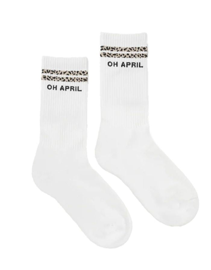 Socken Steffi I Stripes White/Leo