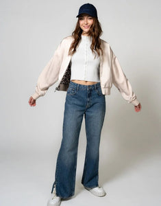 Bomber-Wendejacke Sal I Leo/Soft Beige