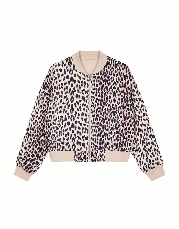 Bomber-Wendejacke Sal I Leo/Soft Beige