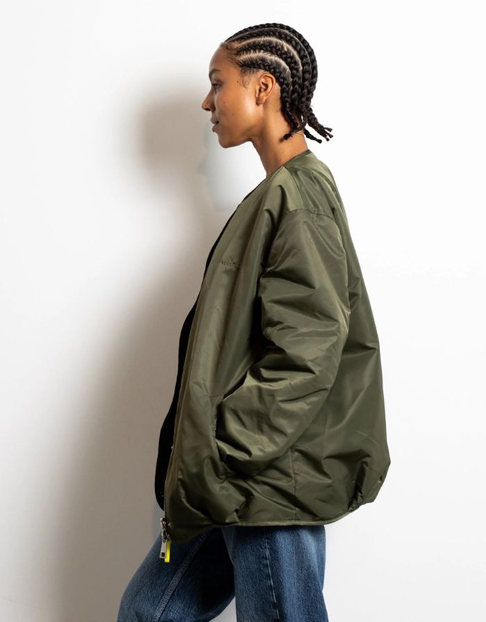 Bomber Wendejacke I Olive/Leo Navy-Olive