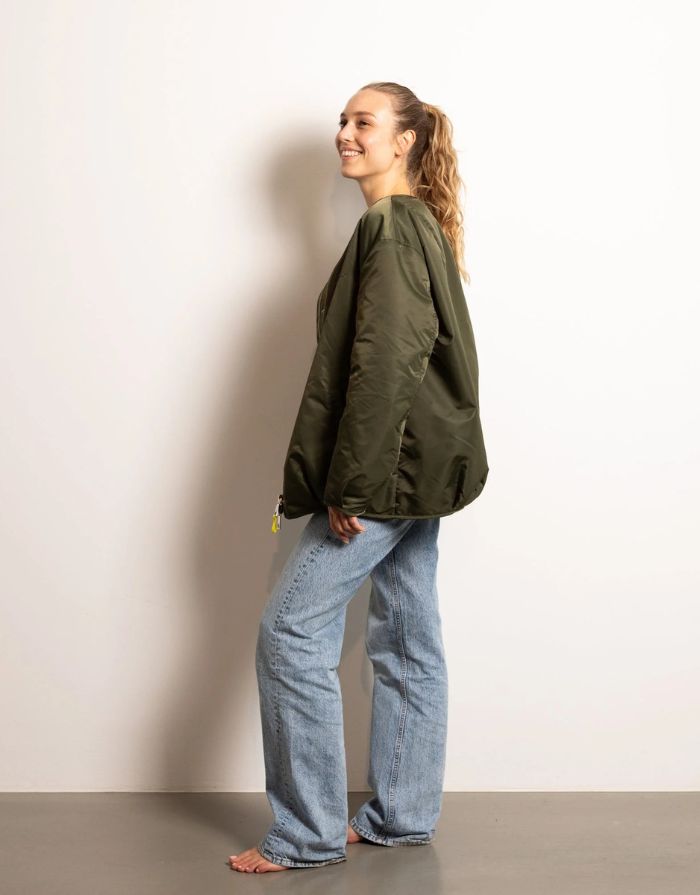 Bomber Wendejacke I Olive/Leo Navy-Olive
