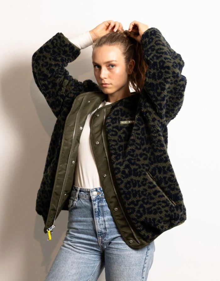 Bomber Wendejacke I Olive/Leo Navy-Olive