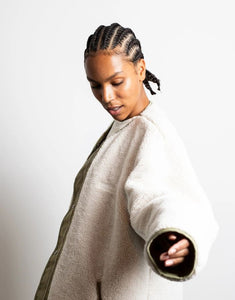 Bomber Wendejacke I Pale Olive/Sand