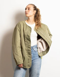 Bomber Wendejacke I Pale Olive/Sand