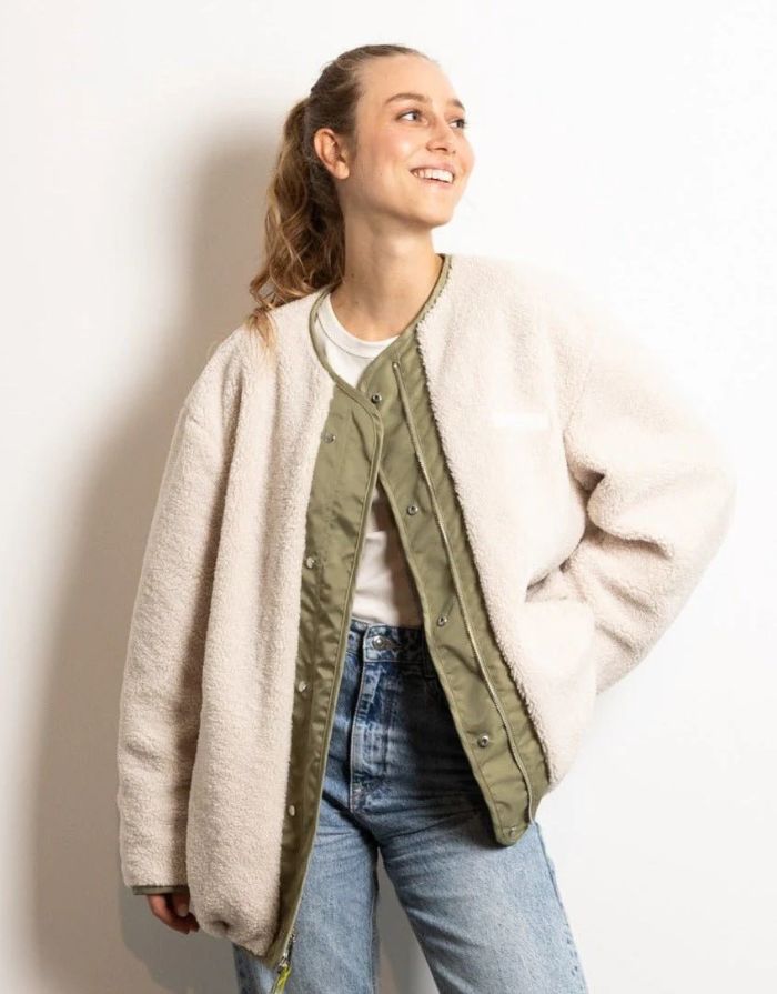 Bomber Wendejacke I Pale Olive/Sand