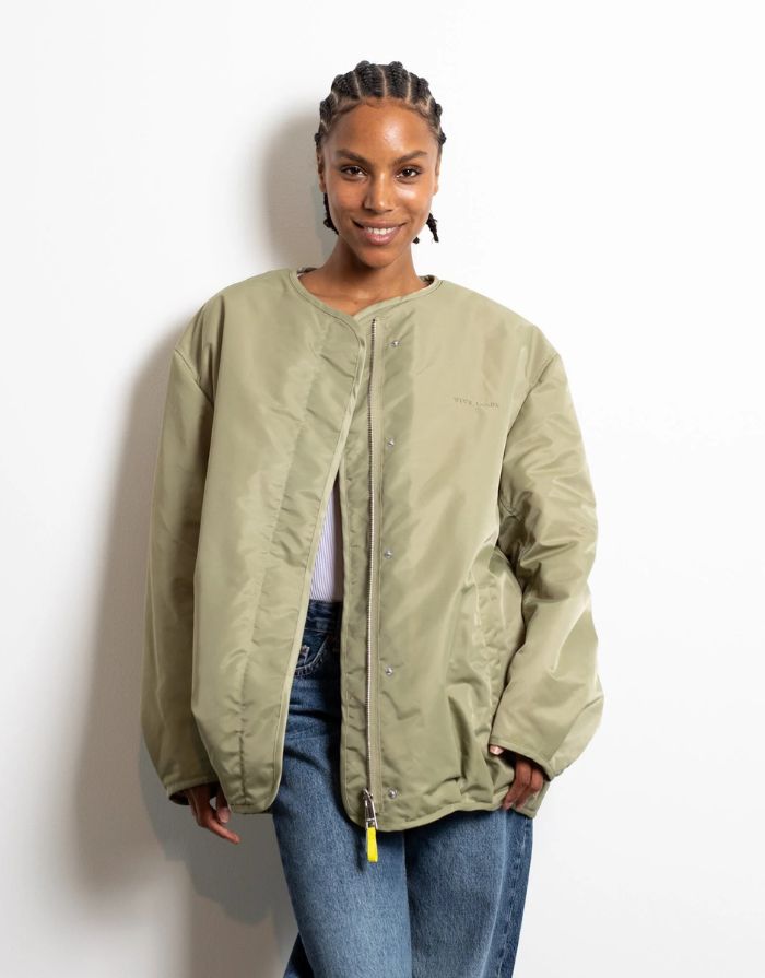 Bomber Wendejacke I Pale Olive/Sand