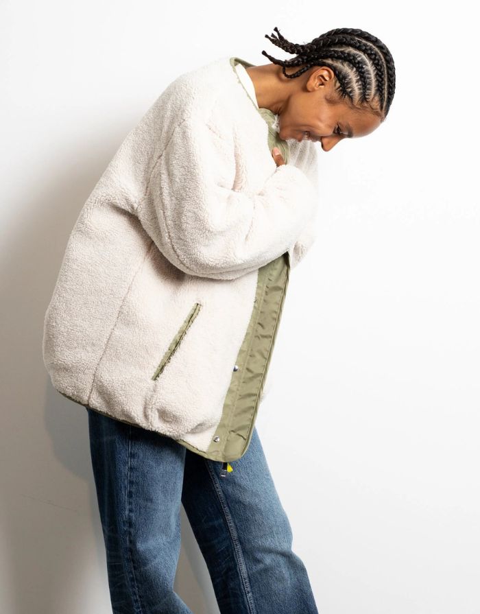 Bomber Wendejacke I Pale Olive/Sand
