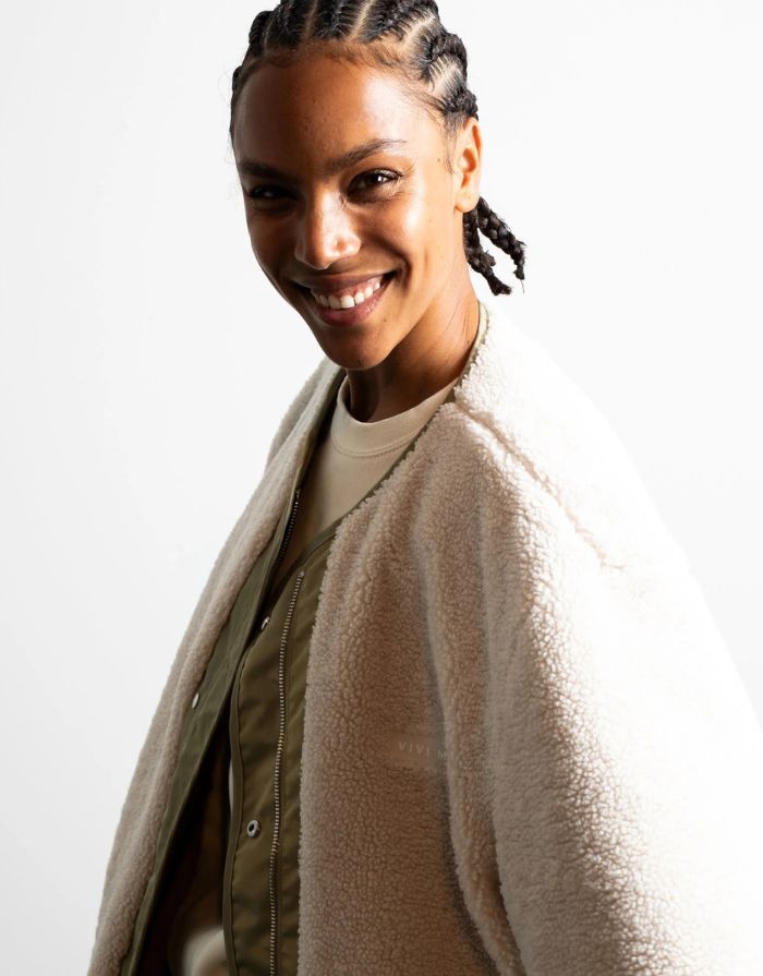 Bomber Wendejacke I Pale Olive/Sand