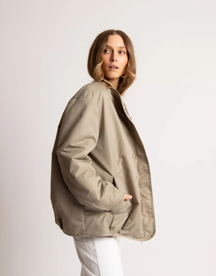 Bomber Wendejacke I Stone/Leo Stone-Sand