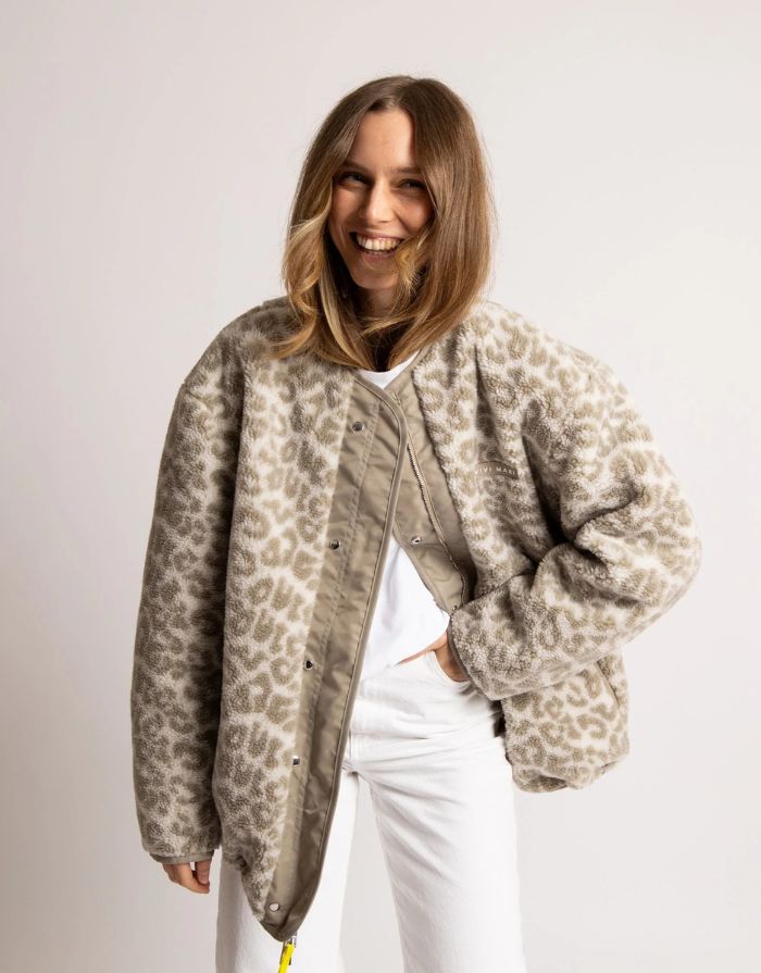 Bomber Wendejacke I Stone/Leo Stone-Sand