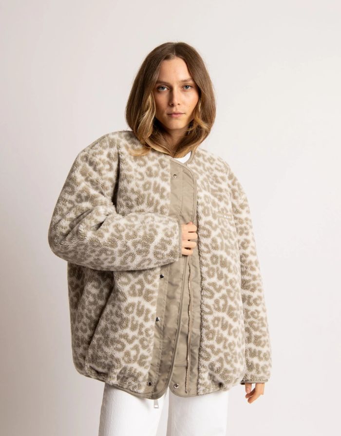 Bomber Wendejacke I Stone/Leo Stone-Sand