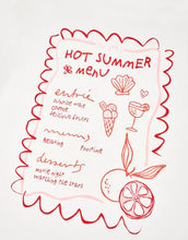 Laden Sie das Bild in den Galerie-Viewer, Boyfriend T-Shirt Hot Summer Menu I Pearl
