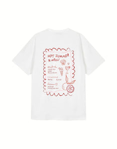 Boyfriend T-Shirt Hot Summer Menu I Pearl