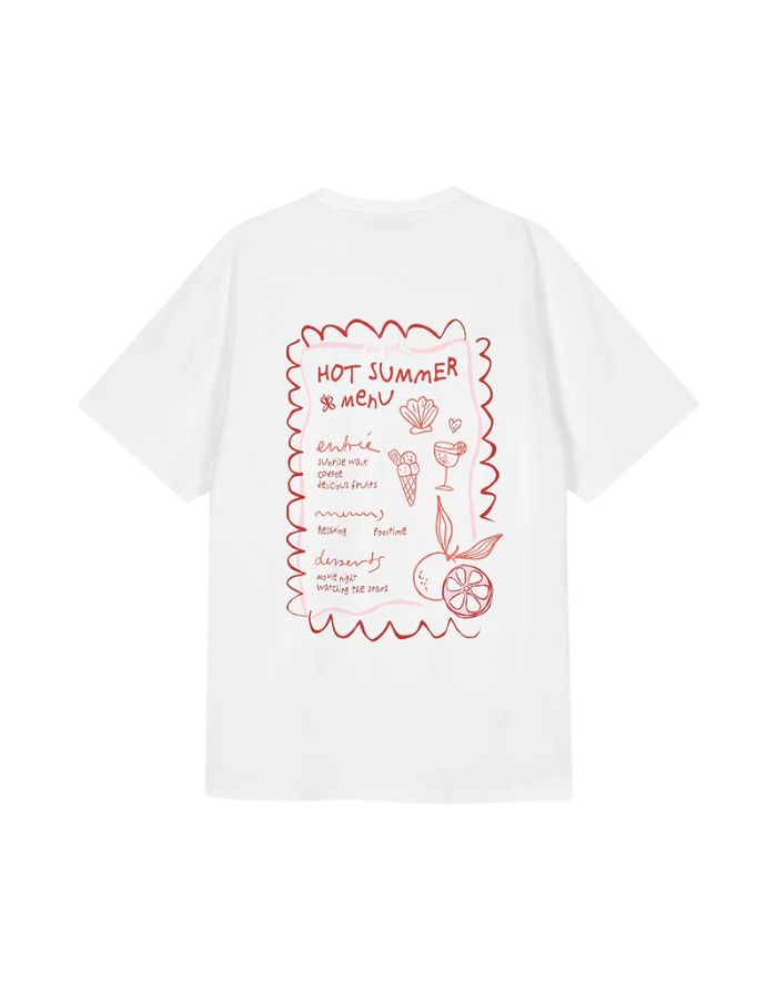 Boyfriend T-Shirt Hot Summer Menu I Pearl
