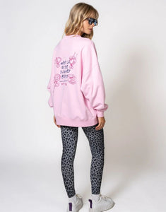 Crewneck Sweater Summer Party I Soft Blush