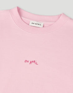 Crewneck Sweater Summer Party I Soft Blush