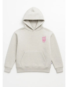 Hoodie Coffee before Chaos I Pink