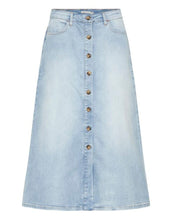 Laden Sie das Bild in den Galerie-Viewer, Jeansrock Ihtwiggy I Light Blue Washed
