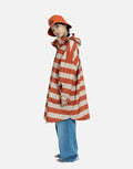 Raincoat Kids I Bold Stripes Cinnamon/Latte