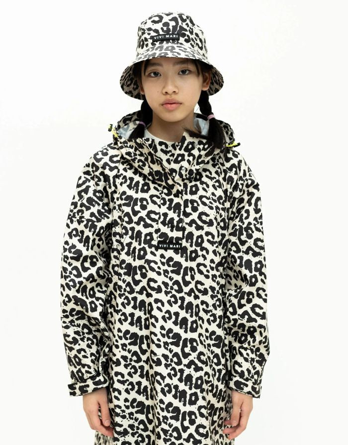 Raincoat Kids I Leo Splashes Black/Sand