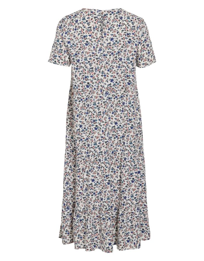 Kleid Vipaddina I Cloud Dancer w. Blue Small Flowers